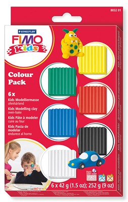 Staedtler Fimo Modelling Clay Kids' Colour Pack of 6