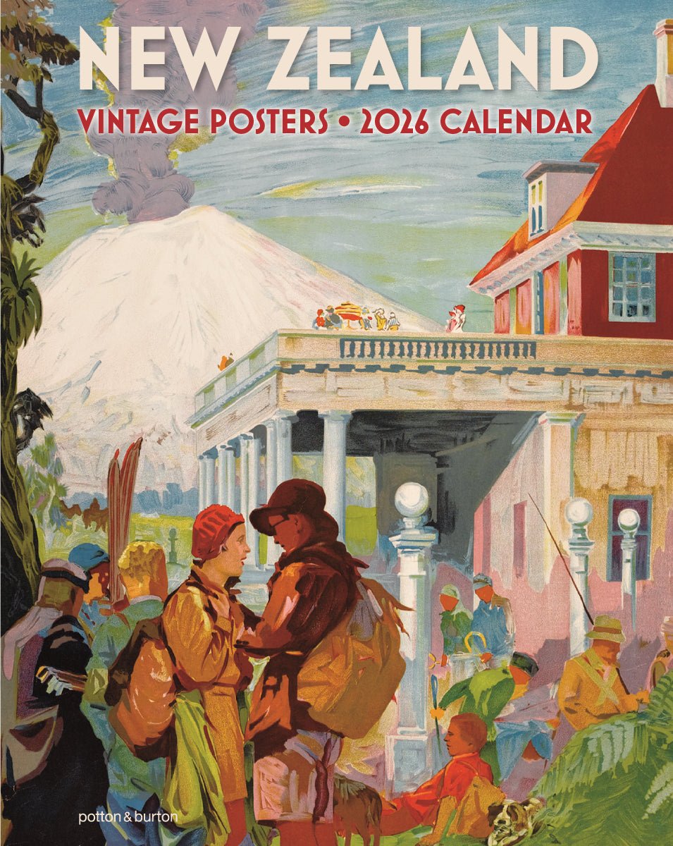 2026 New Zealand Vintage Posters Large Calendar - The Page and Prose Booksellers