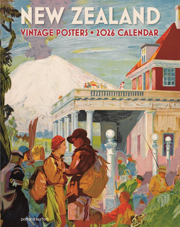 2026 New Zealand Vintage Posters Small Calendar - The Page and Prose Booksellers
