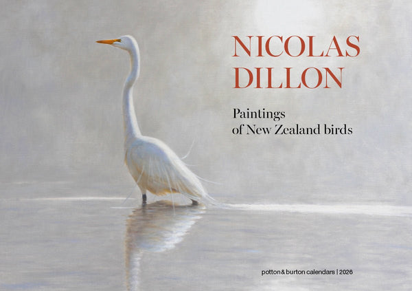 2026 Nicholas Dillon Paintings of New Zealand Birds Calendar - The Page and Prose Booksellers