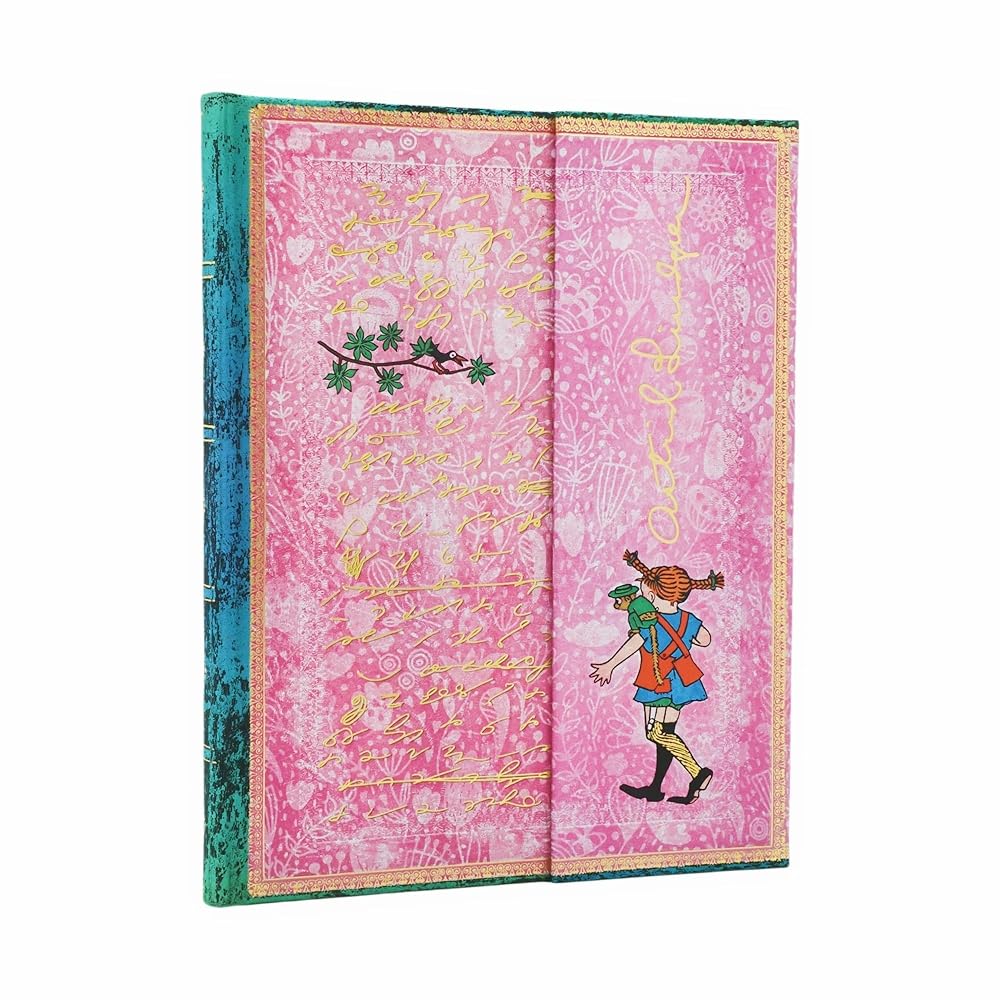 Astrid Lindgren, Pippi Longstocking Ultra Unlined Hardcover Journal, 144pg, 120GSM by Paperblanks (Embellished Manuscripts Collection) cover image