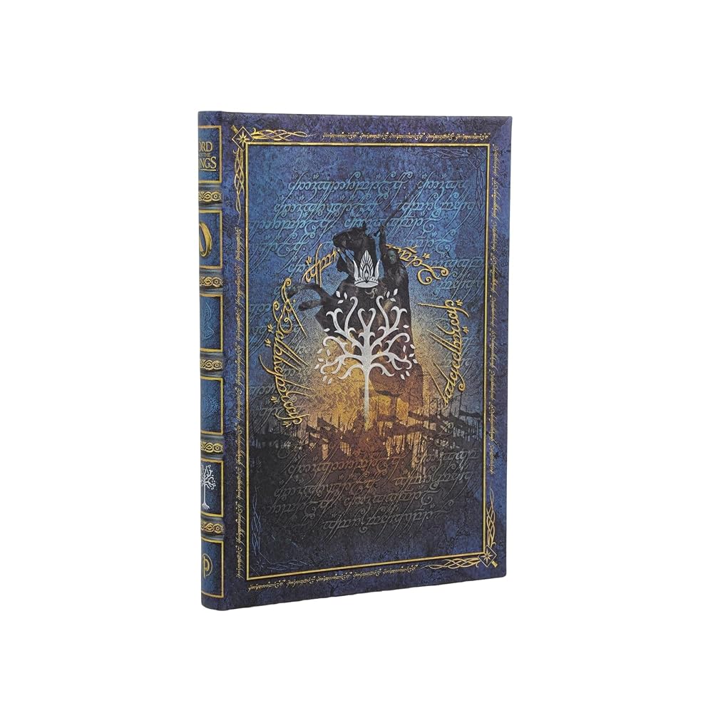 The Crown Reclaimed Journal Midi Custom Lined Hardcover, 144pg, 120GSM by Paperblanks (The Lord of the Rings Collection) cover image