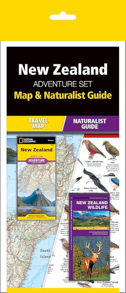 New Zealand Adventure Set: Map & Naturalist Guide cover image