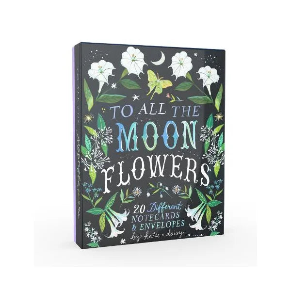 Notecards: To All the Moon Flowers 20 Cards with Envelopes