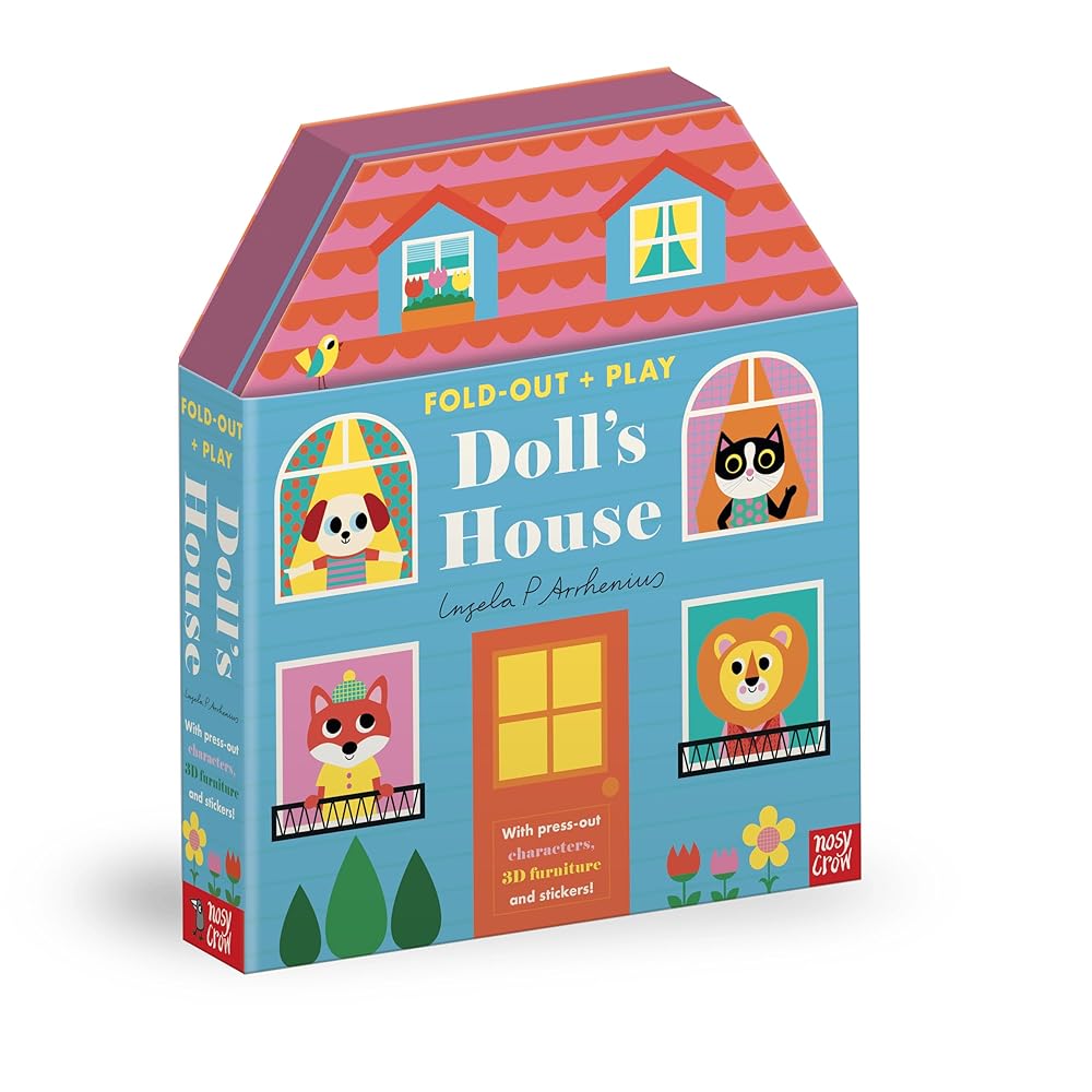 Fold-Out + Play Doll's House: Build your own 3D house with interactive play pieces and stickers cover image