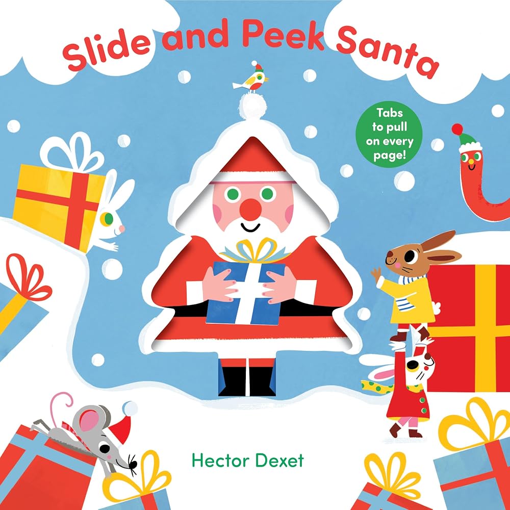 Post Wave Childrens Books Slide and Peek Santa. cover image