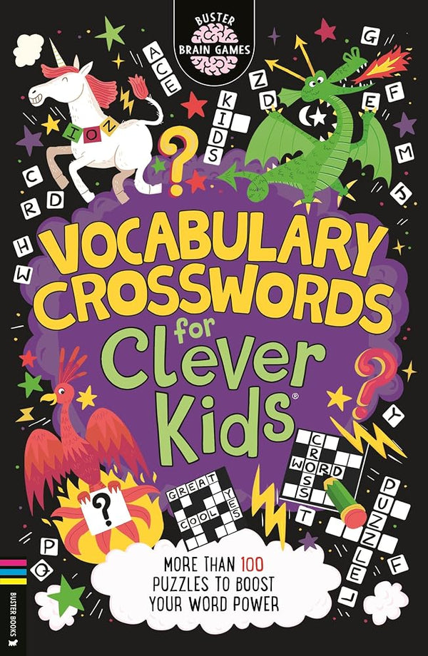 Vocabulary Crosswords for Clever Kids®: More than 100 puzzles to boost your word power (Buster Brain Games) cover image