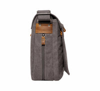 Troop Classic Small Flap Front Messenger Bag - Charcoal