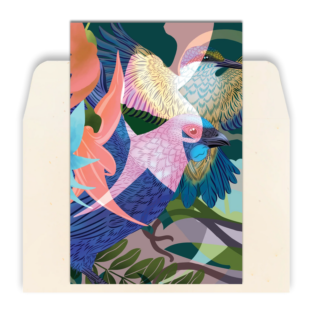 Kōtare & Kōkako Standard Greeting Card by Flox