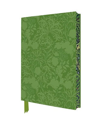 William Morris Seaweed Artisan Art Notebook in Vegan Leather