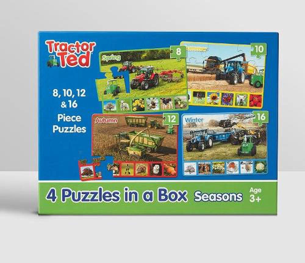 Tractor Ted Seasons 4 Puzzles in a Box
