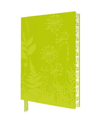 Flower Meadow Artisan Art Lined Notebook in Vegan Leather