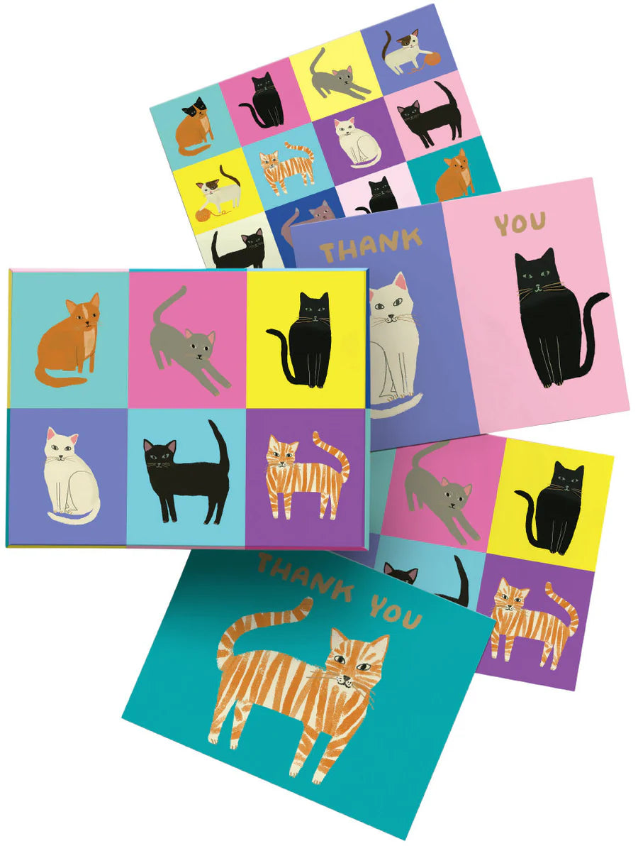 Cat ettiequte box of 8 cards