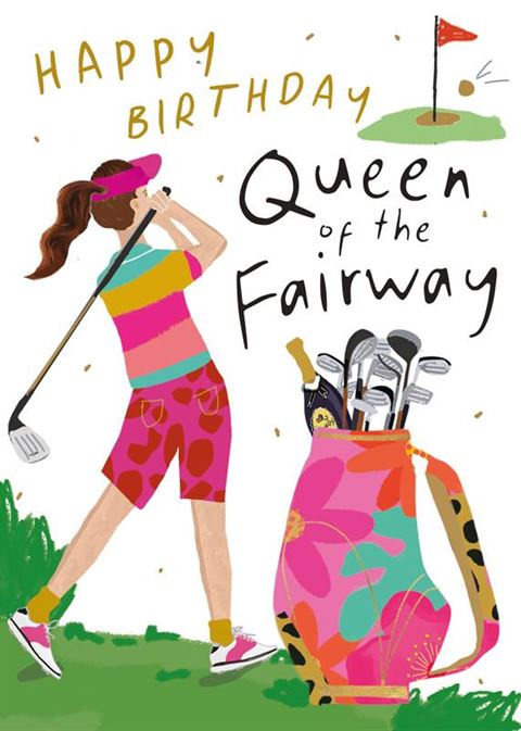 Card: Happy Birthday Queen of the Fairway