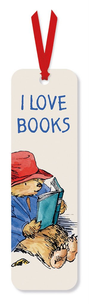 Bookmark: I Love Books Paddington Bear