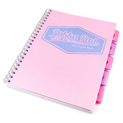 Pukka Project Book: A4 Pastel Pink