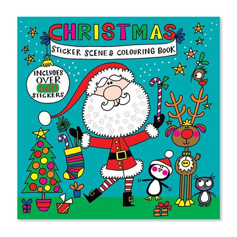 Rachel Ellen Christmas Sticker Scene and Colouring Book