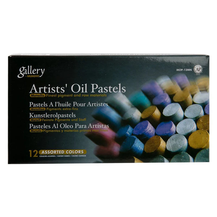 Mungyo Gallery Artists' Metallic Oil Pastels Set of 12