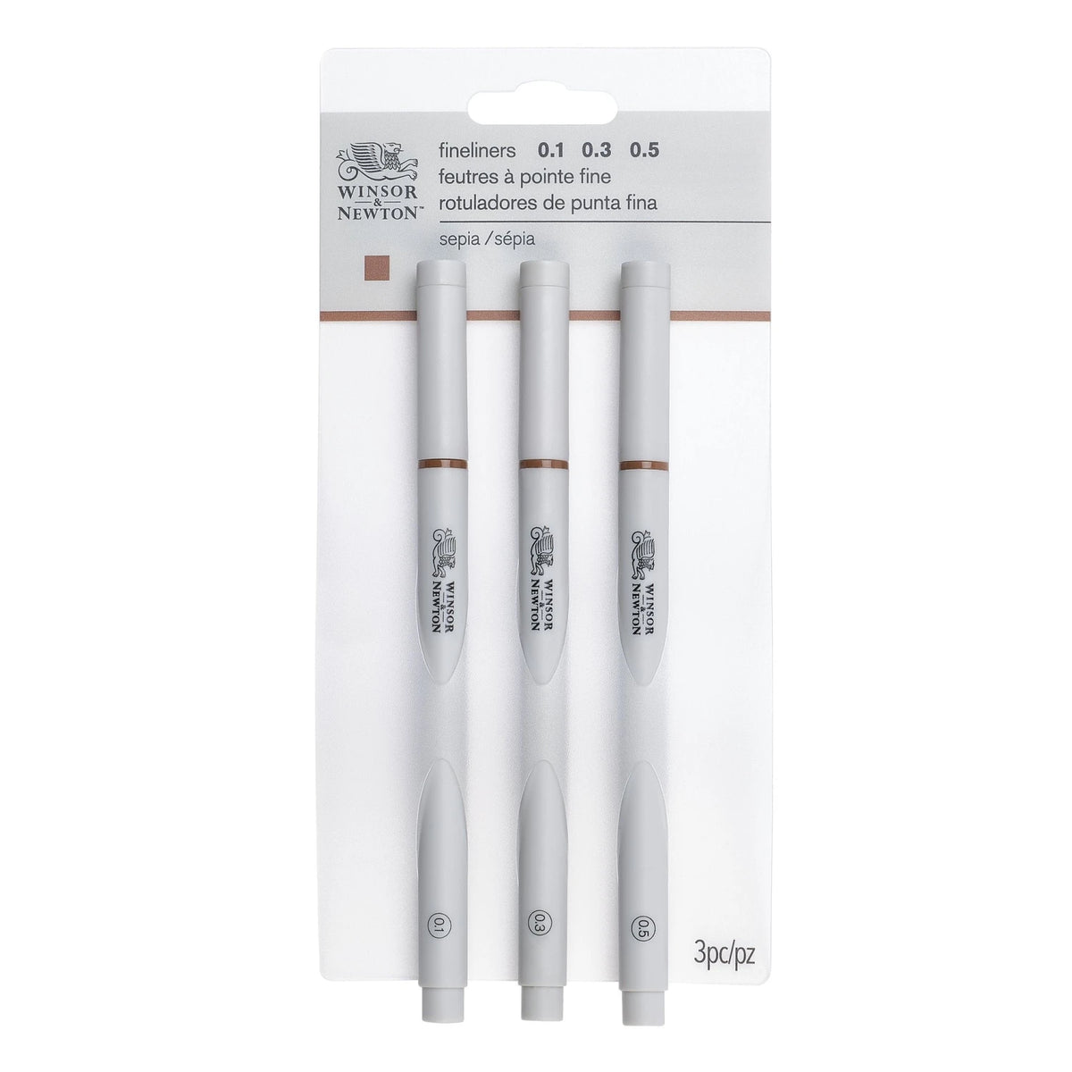 Winsor & Newton Fineliner Sepia Set of 3