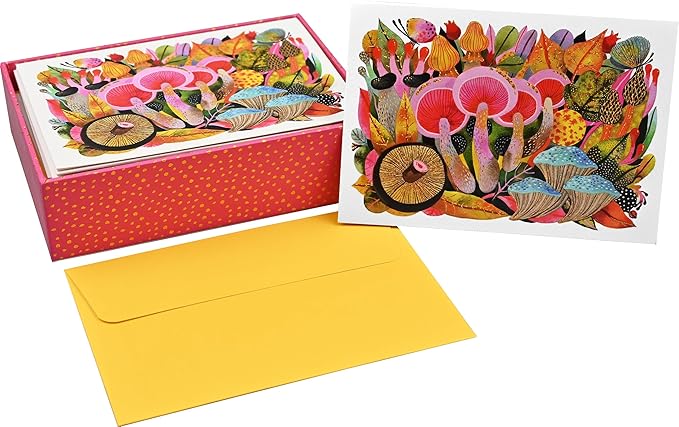 Notecards: Mushroom Medley 14 Cards with 15 Envelopes