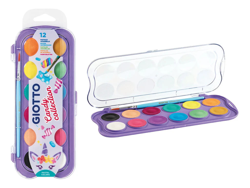 Giotto Candy Collection Watercolour and Brush Set