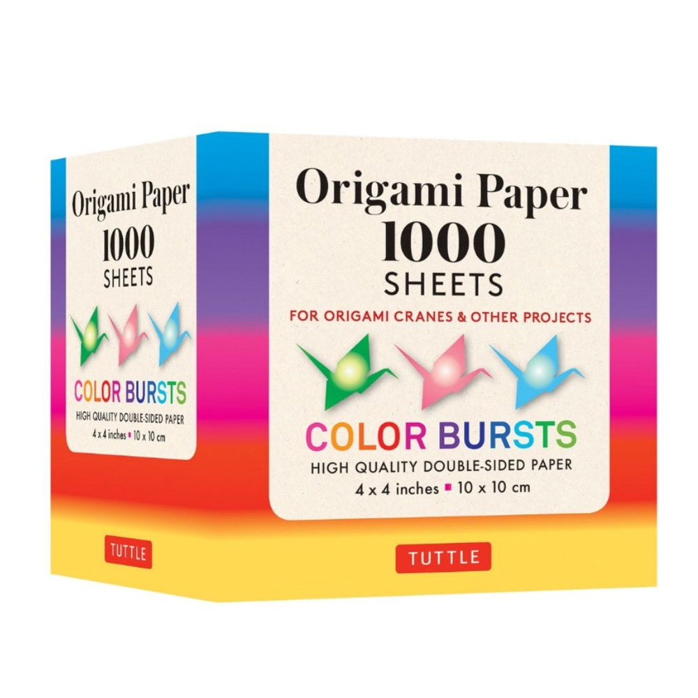 Origami Paper Sheets: 1000 Colour Bursts