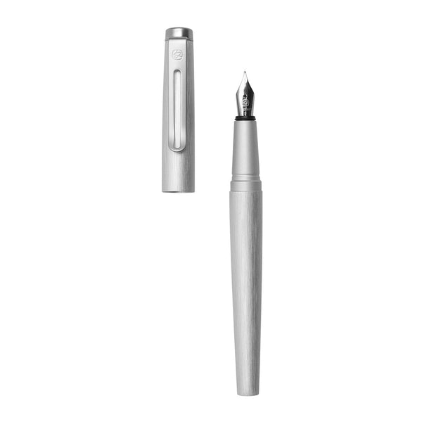 Angle Fountain Pen Silver