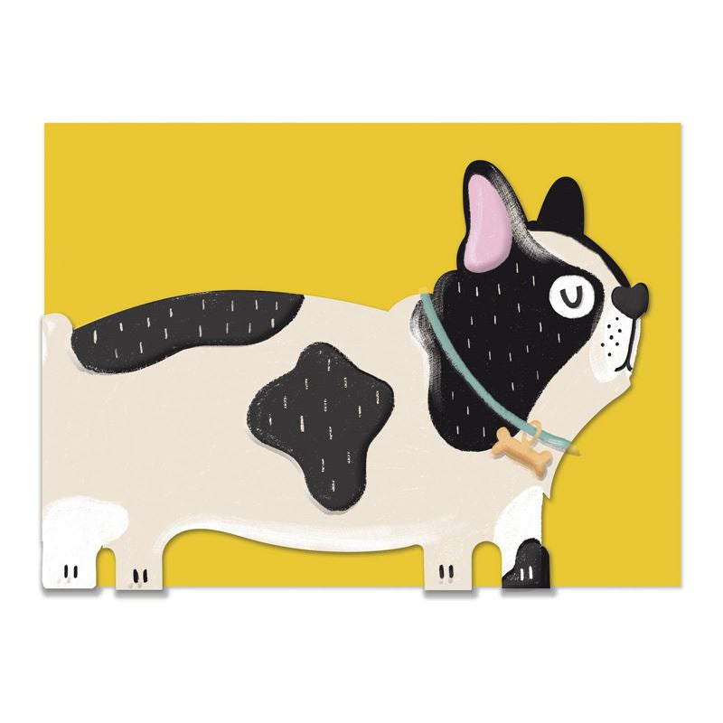 Card: French Bulldog Die-Cut