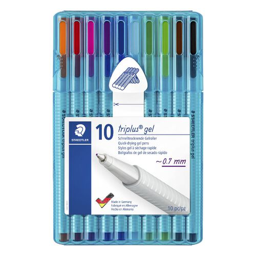 Triplus Gel Pens 0.7mm 10-Pack