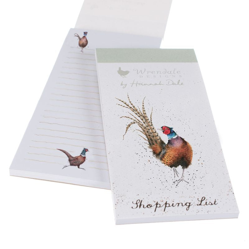 Wrendale Country Set Magnetic Shopping Pad: Pheasant