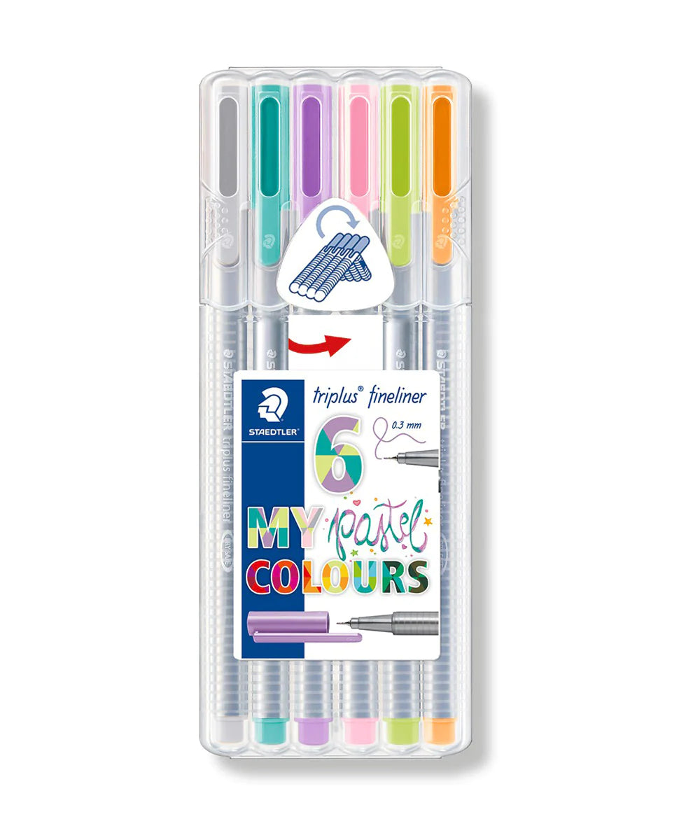 Triplus Fineliner Pastel Colours 0.3mm 6-Pack