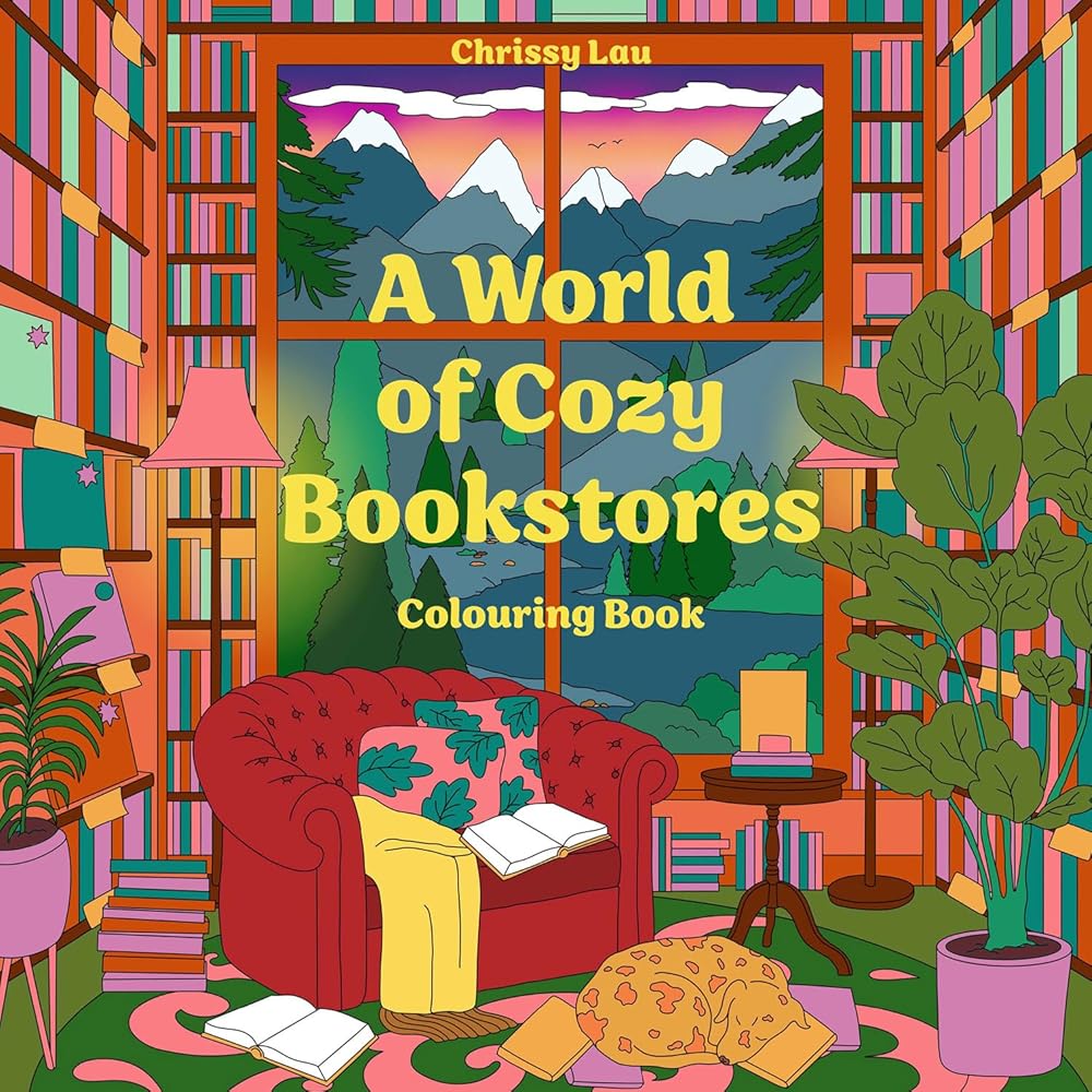 A World of Cozy Bookstores: New for 2025, discover of a world of book scenes to colour the stress away – perfect for fans of travel, fantasy and Coco Wyo - The Page and Prose Booksellers