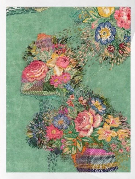 Card: Fleur Woods: Garden Wanderings - Vintage Roses - The Page and Prose Booksellers