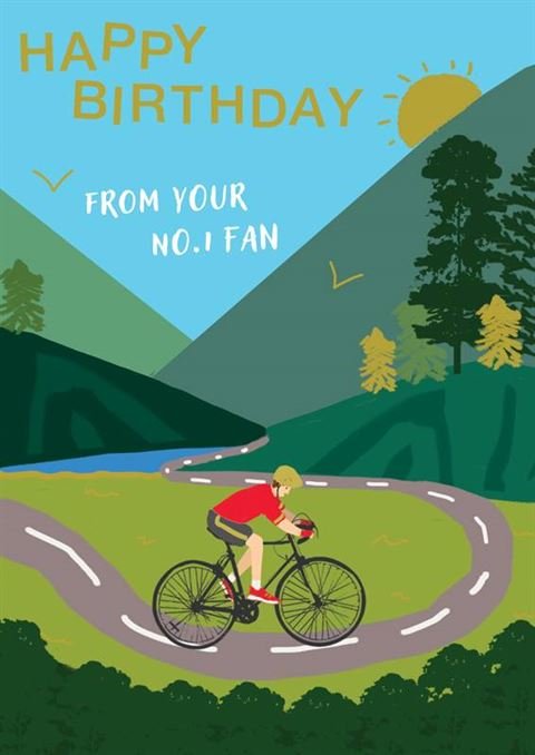 Card: Happy Birthday Cyclist - The Page and Prose Booksellers