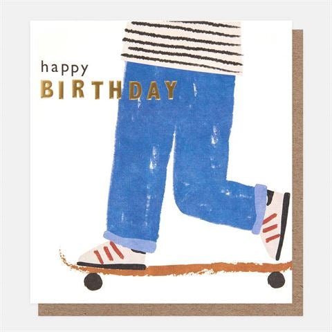 Card: Happy Birthday Skateboarder - The Page and Prose Booksellers