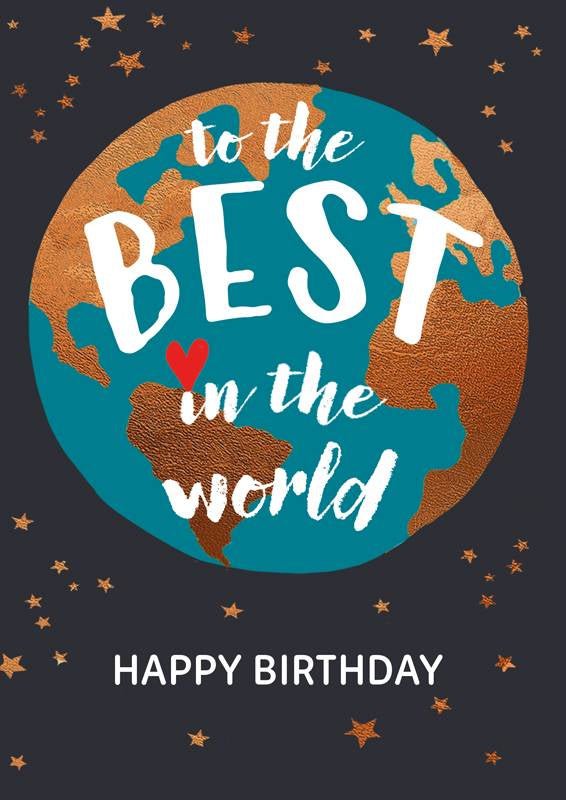 Card: Happy Birthday to the Best in the World - The Page and Prose Booksellers