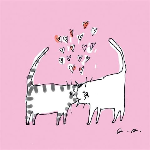 Card: Love Cats Anniversary - The Page and Prose Booksellers