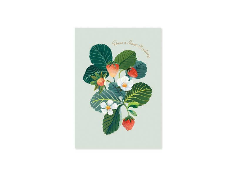 Card: Pop - Up Strawberries - The Page and Prose Booksellers