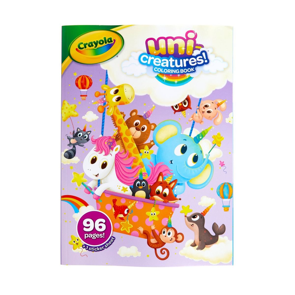 Crayola Uni - Creatures Coloring Book with Stickers - The Page and Prose Booksellers