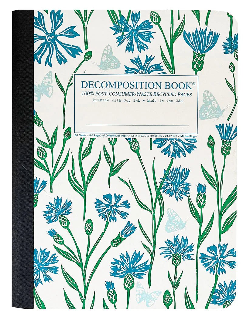 Decomposition - Notebook - Ruled - Large - Cornflower - The Page and Prose Booksellers