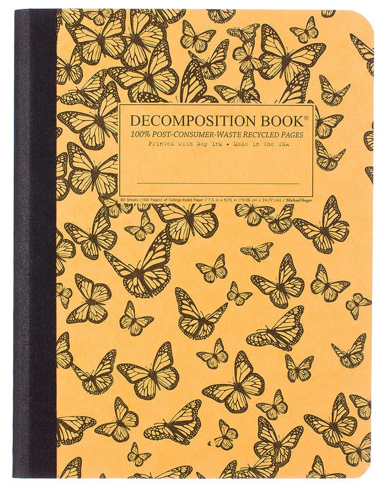 Decomposition - Notebook - Ruled - Large - Monarch Migration - The Page and Prose Booksellers