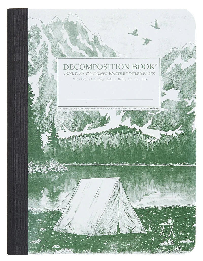 Decomposition - Notebook - Ruled - Large - Mountain Lake - The Page and Prose Booksellers