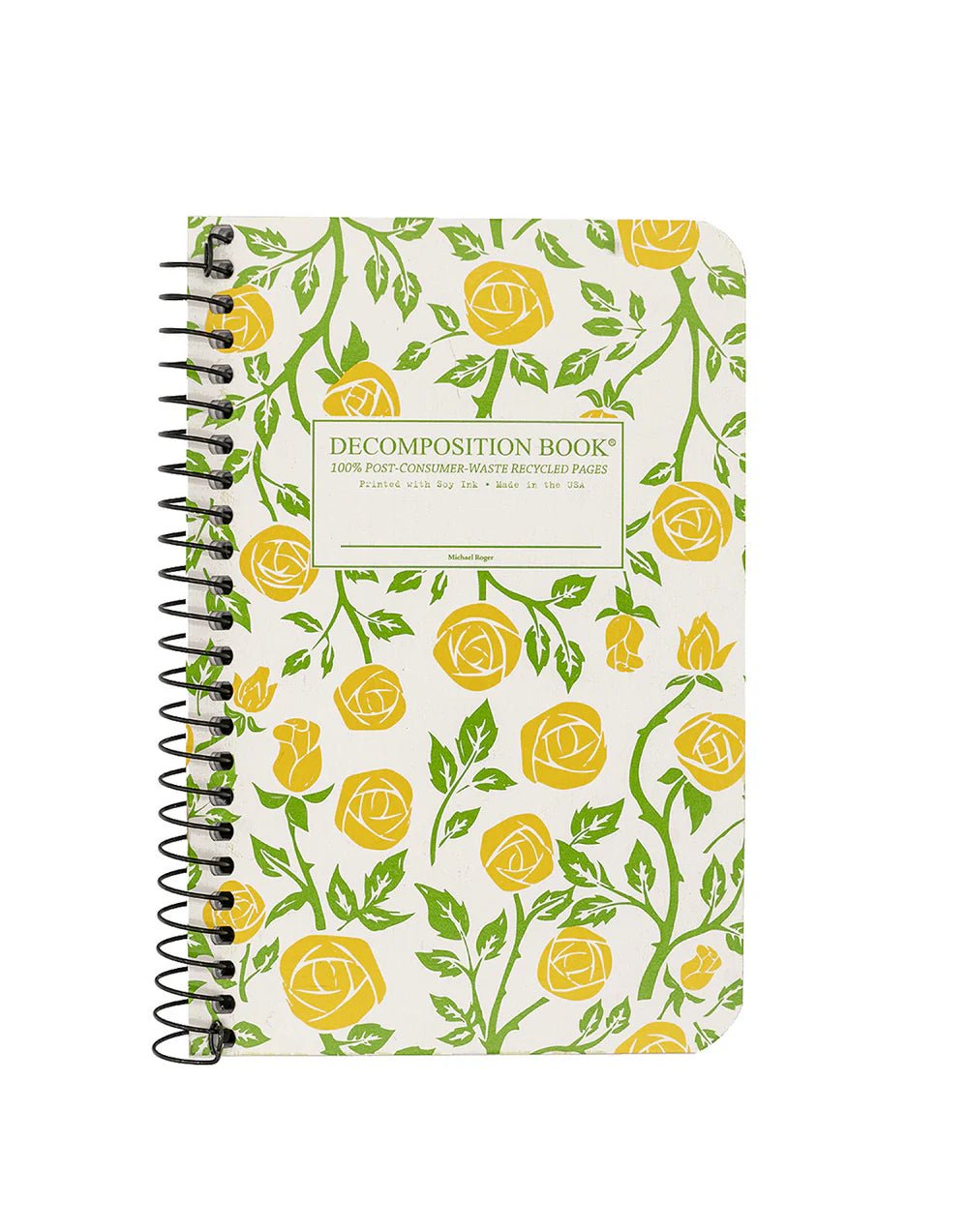 Decomposition - Spiral Notebook - Ruled - Pocket - Roses - The Page and Prose Booksellers