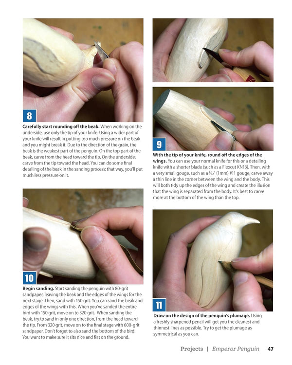 Easy Animal Carvings: Simple, Stylized, Step - by - Step Wolves, Whales, Birds, Bears, More - The Page and Prose Booksellers