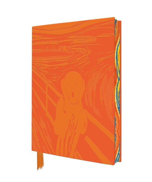 Edvard Munch The Scream Artisan Art Lined Notebook in Vegan Leather - The Page and Prose Booksellers