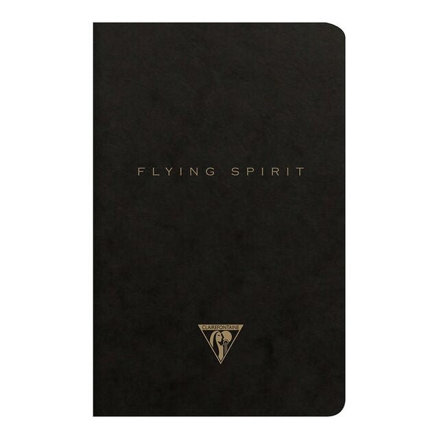 Flying Spirit Sewn Notebook 11x17cm Black - The Page and Prose Booksellers