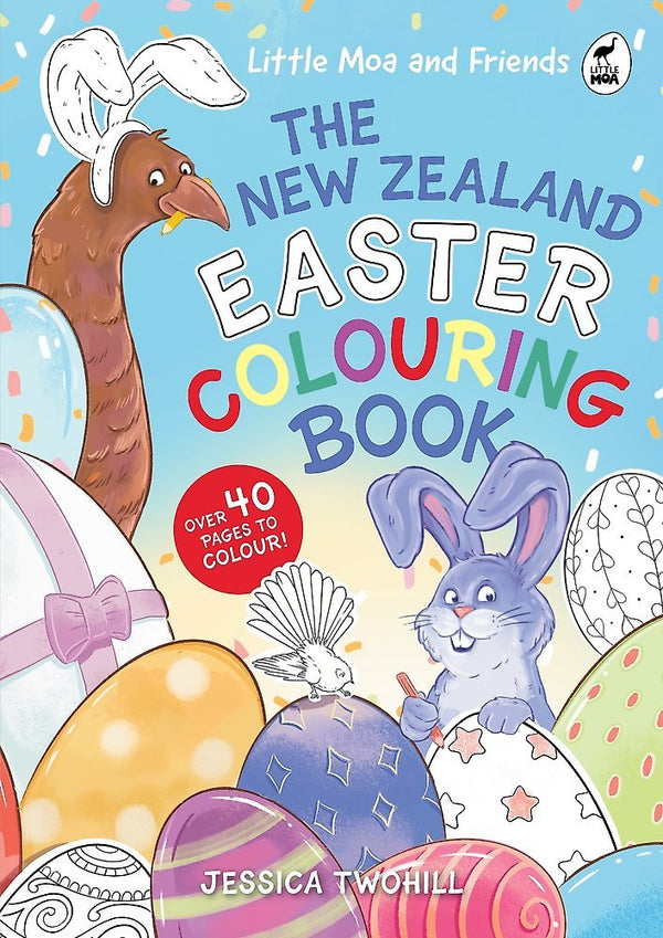 Little Moa and Friends New Zealand Easter Colouring Book - The Page and Prose Booksellers