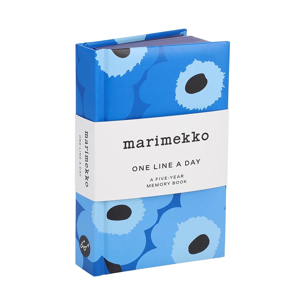 Marimekko One Line a Day (Blue Unikko): A Five - Year Memory Book - The Page and Prose Booksellers