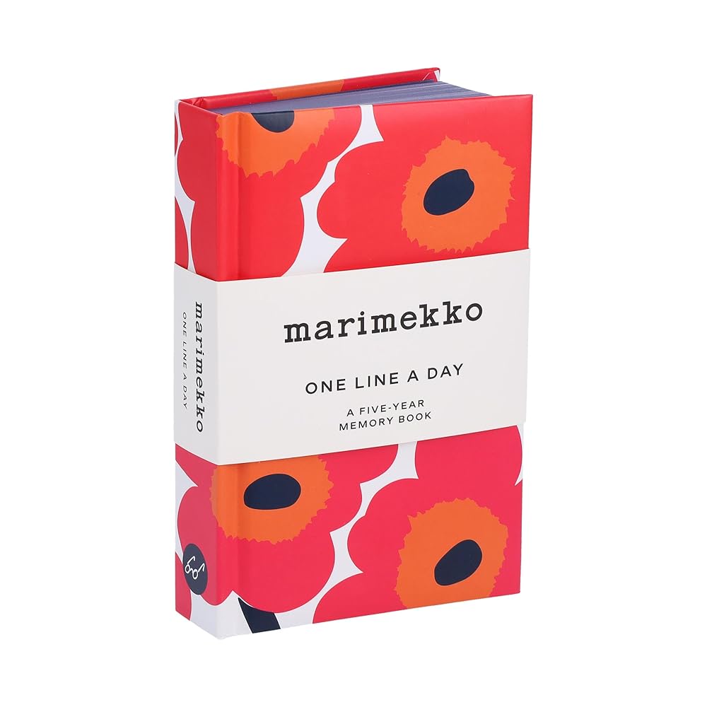 Marimekko One Line a Day (Red Unikko): A Five - Year Memory Book - The Page and Prose Booksellers