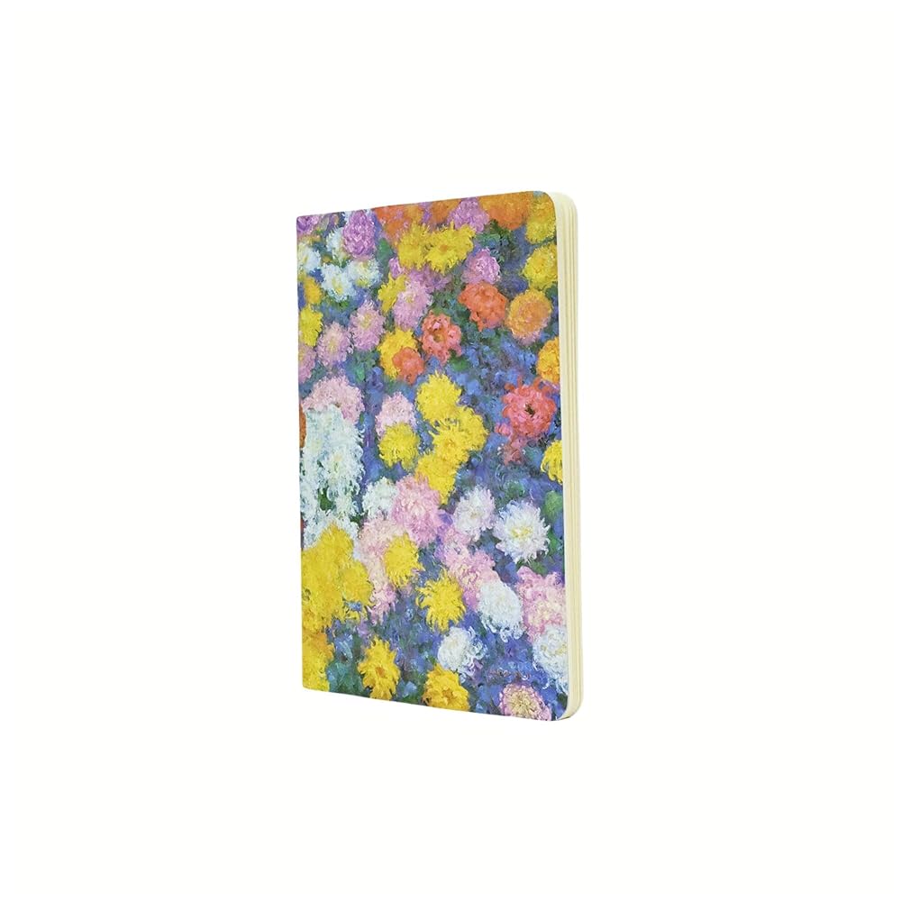 Monet's Chrysanthemums A5 Lined Softcover Cahier, 80pg, 100GSM by Paperblanks (Monet's Chrysanthemums) - The Page and Prose Booksellers